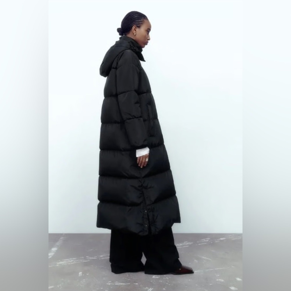 WATER AND WIND PROTECTION LONGLINE HOODED DOWN JACKET